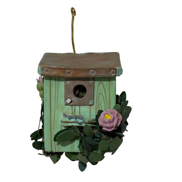 Hallmark Marjolein Bastin Decorative Birdhouse Ornament With Opening Lid & Flora - Picture 2 of 5